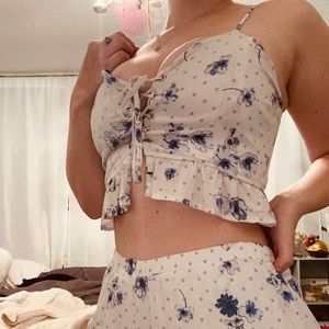 Two Piece. Forever 21. Floral shorts and top.